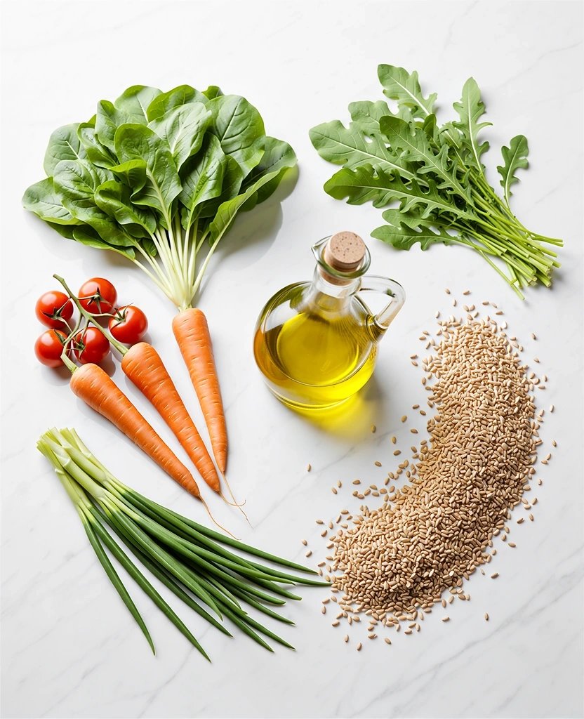 Frische gesunde Lebensmittel für die Ernährungsberatung